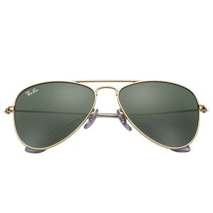 Ray-Ban Kids Aviator Sunglasses, Gold/Green - BRAND NEW